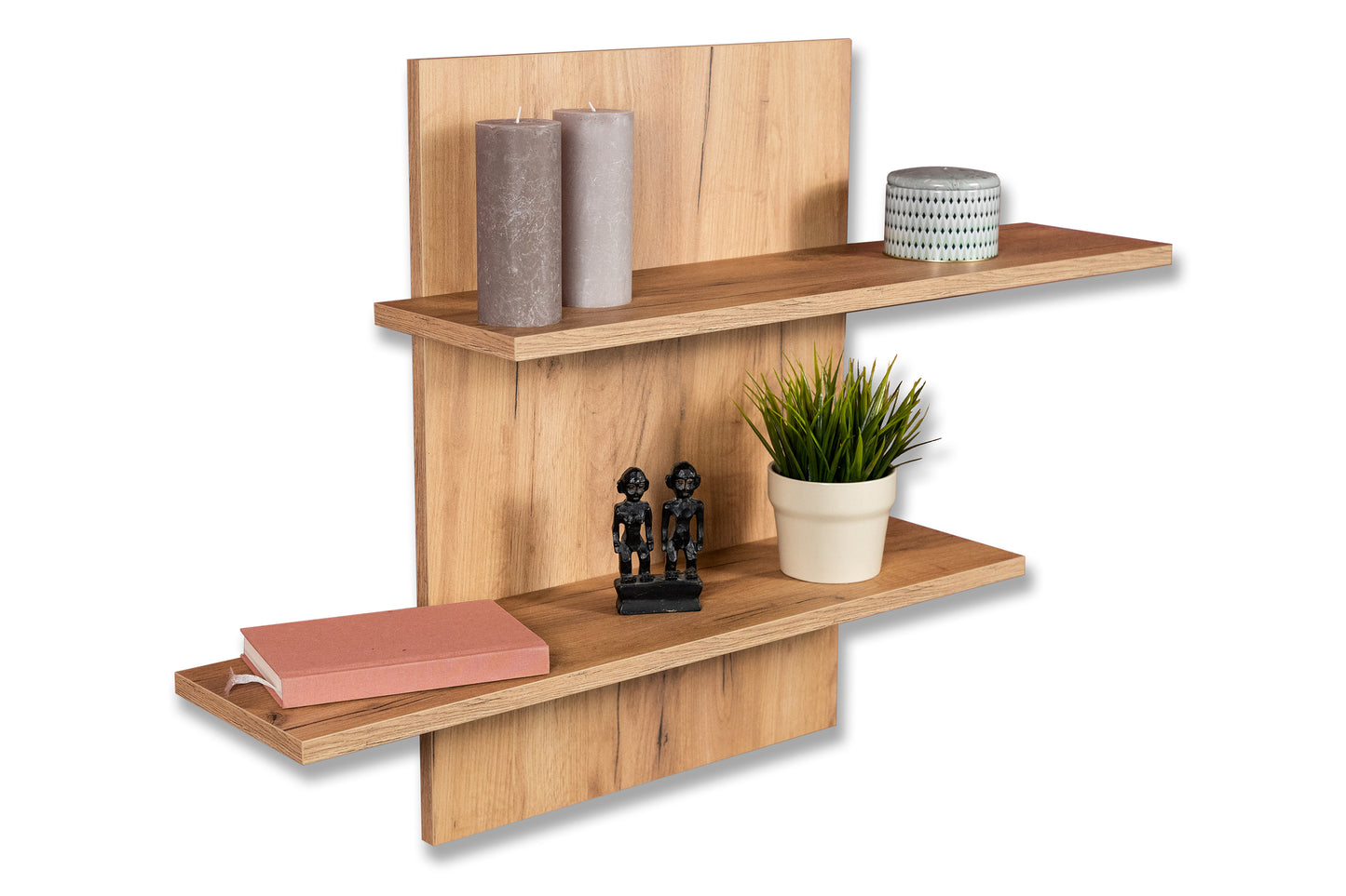 Wandregal Sam in Farbe Wildeiche - 700x500x220mm