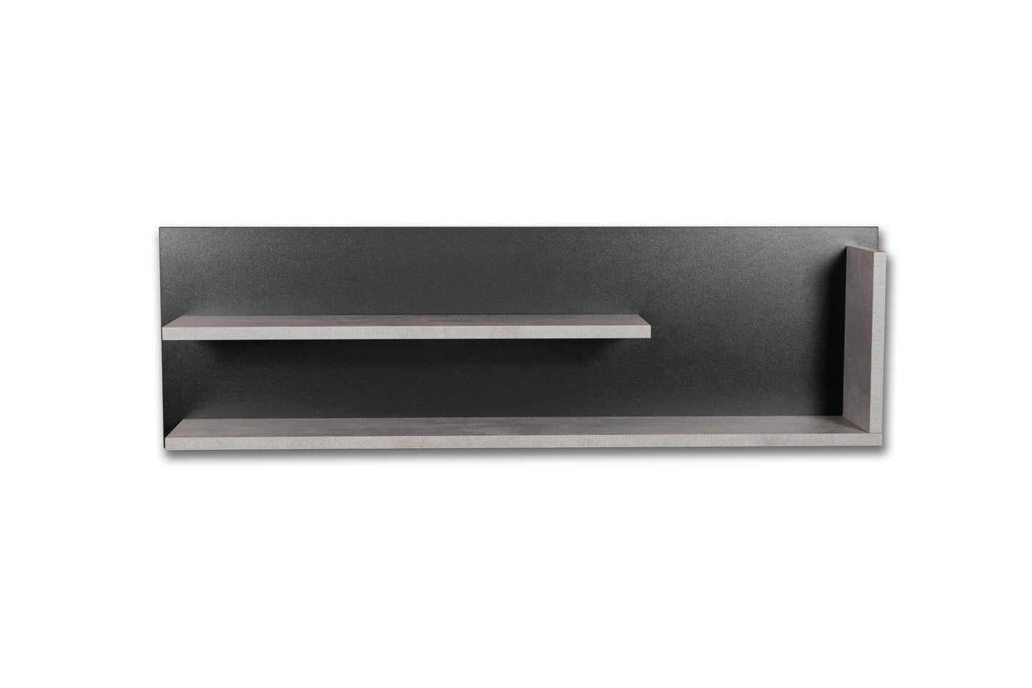 Wandregal Louie in Farbe Beton - 1100x340x190mm