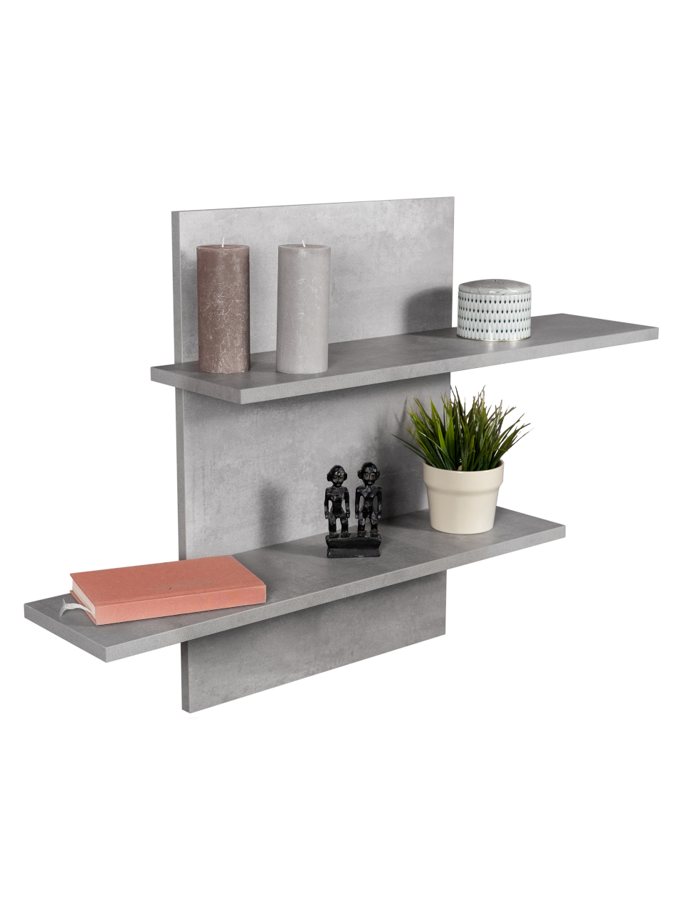 Wandregal Sam in Farbe Beton - 700x500x220mm