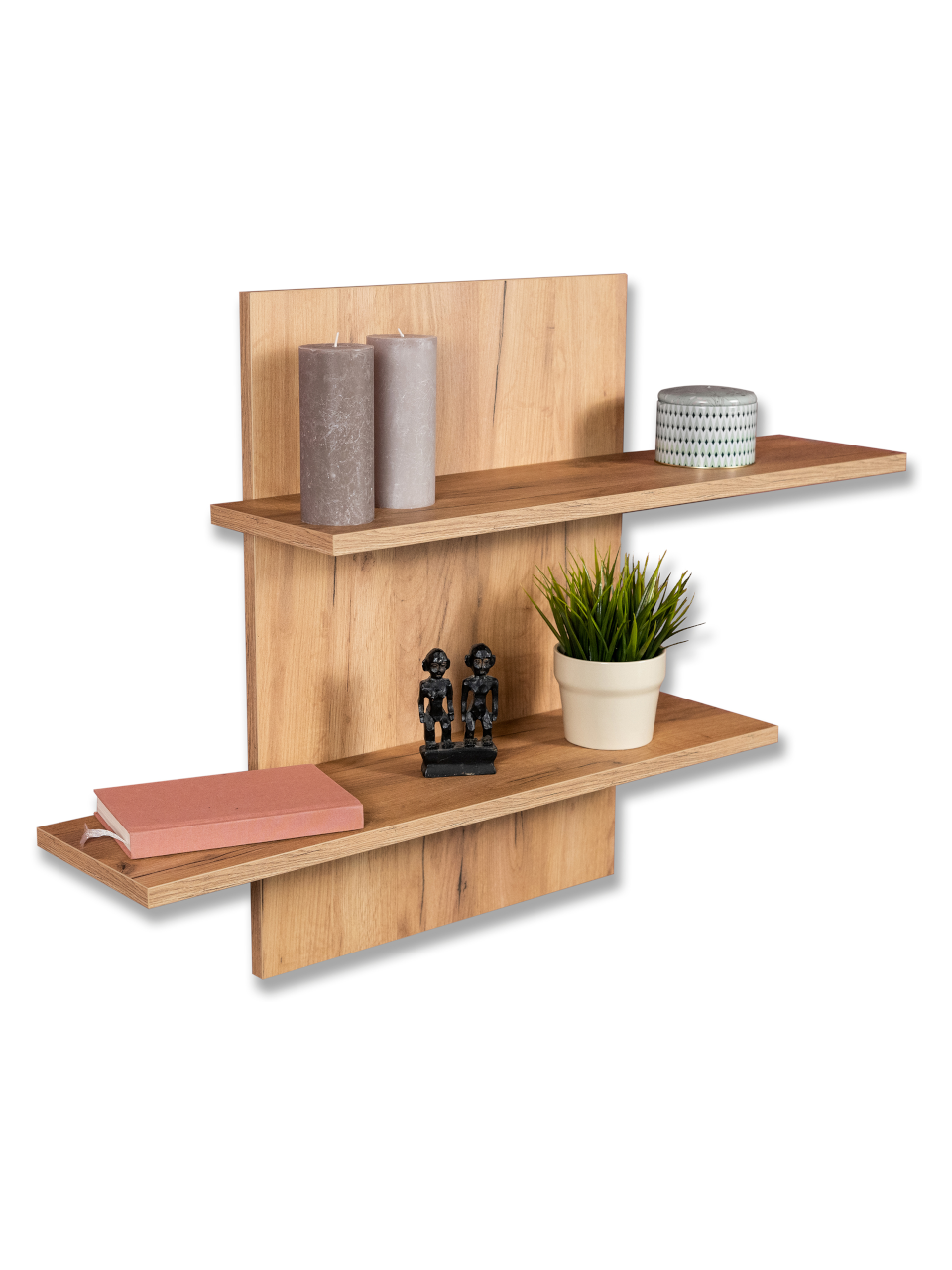 Wandregal Sam in Farbe Wildeiche - 700x500x220mm