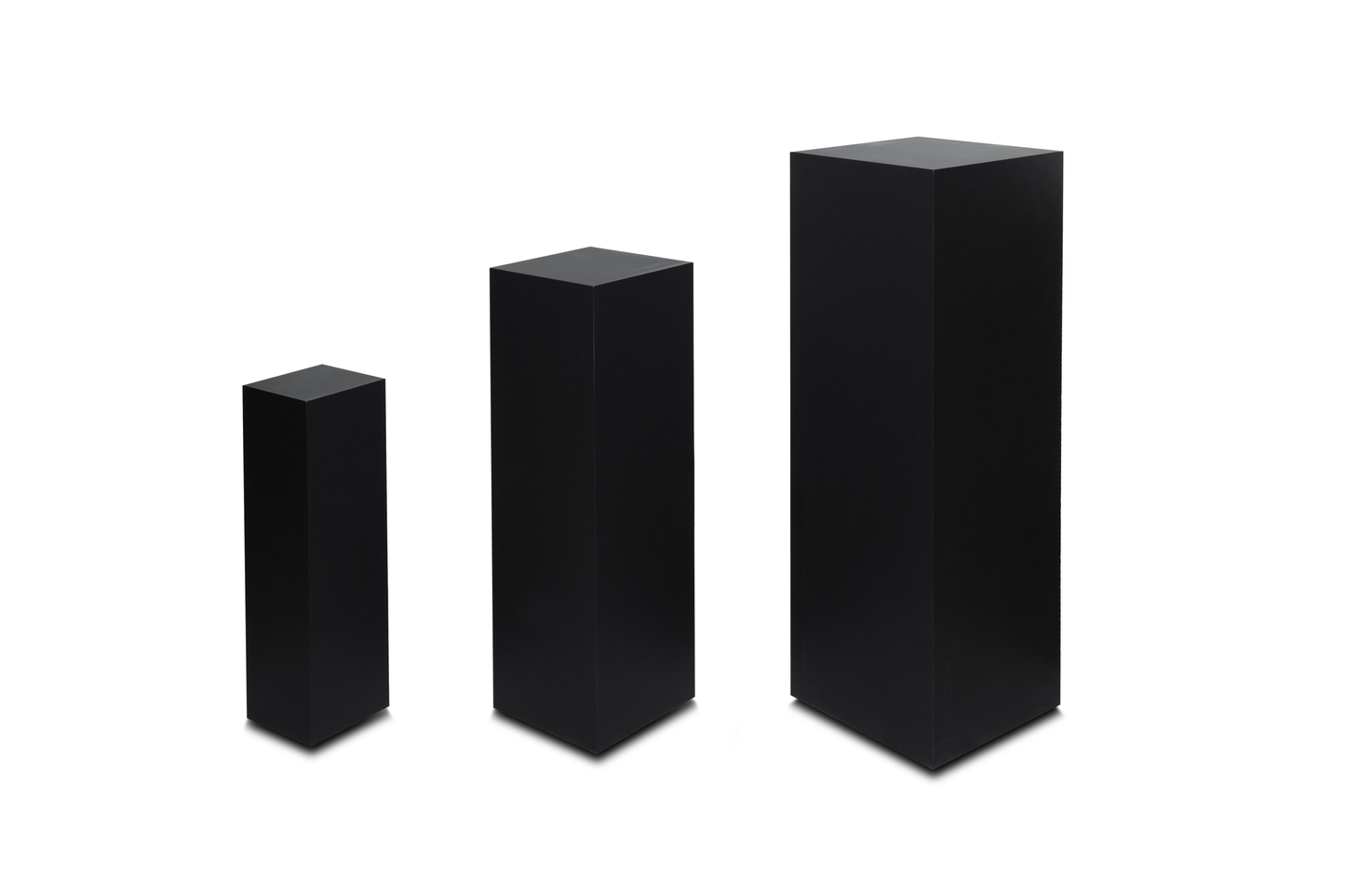 Dekosäule in Farbe Schwarz - 3 Größen zur Auswahl