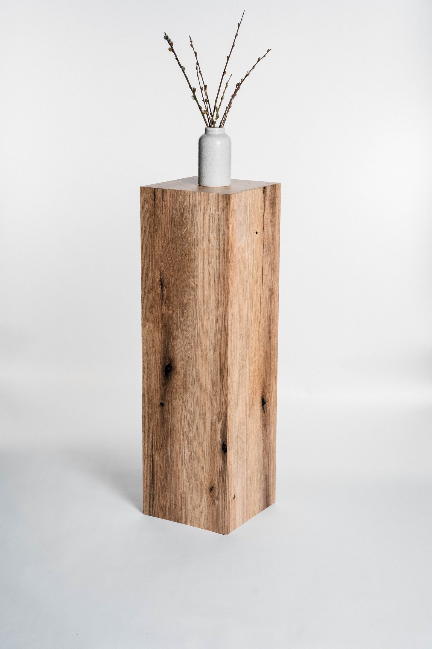 Außensäule wetterfest in der Farbe Eiche - 3 Größen zur Auswahl