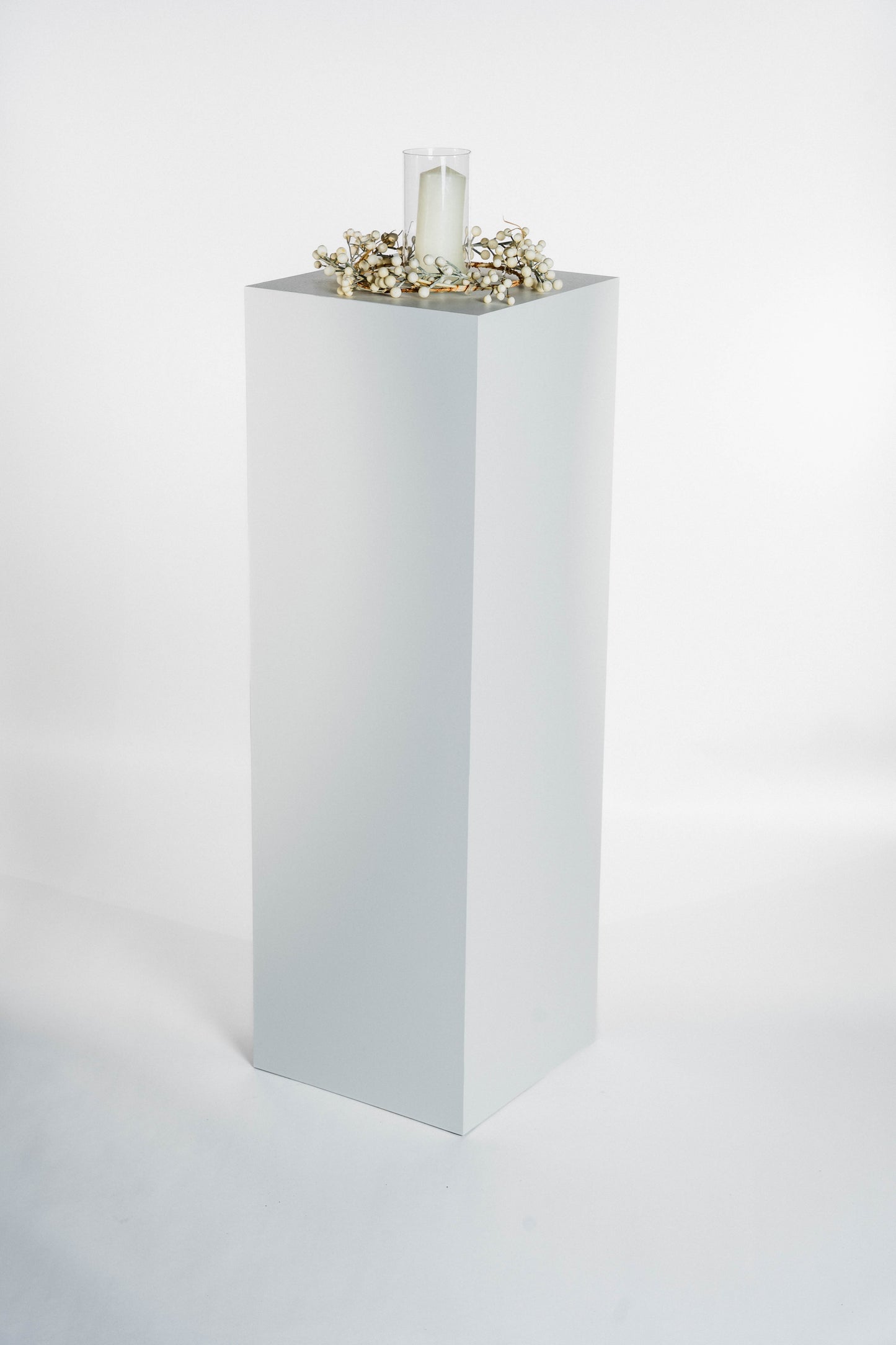 Außensäule wetterfest in der Farbe Weiß Matt - 3 Größen zur Auswahl