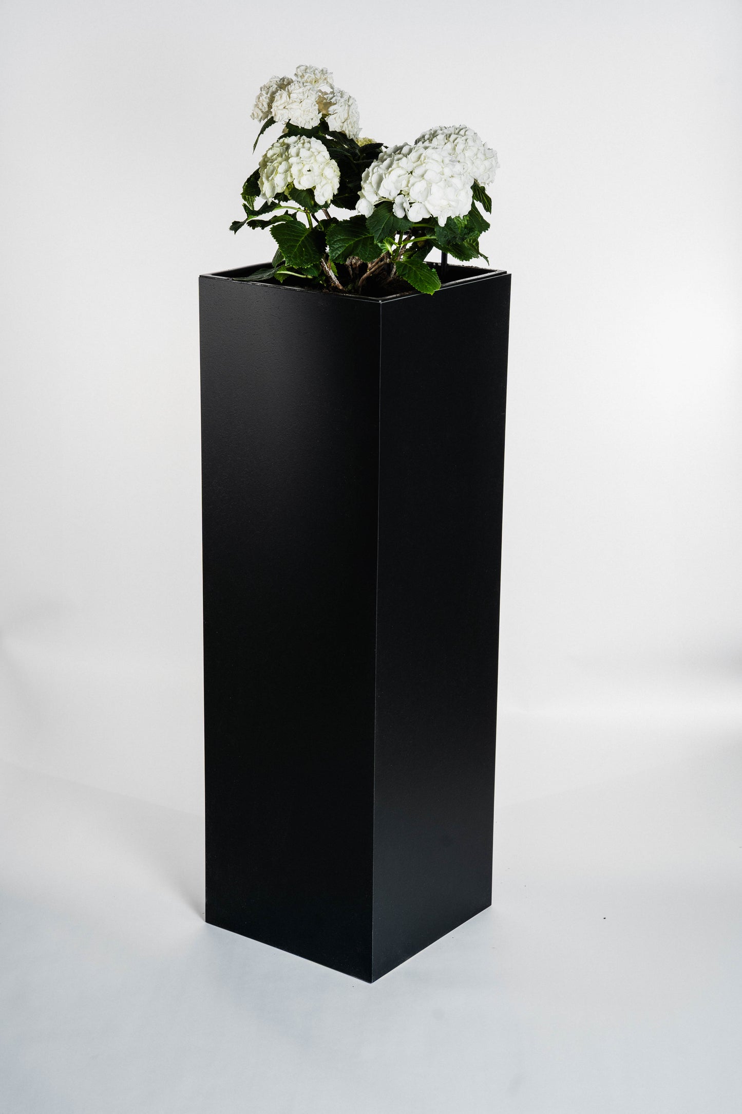 Blumensäule wetterfest in der Farbe Schwarz Matt - 3 Größen zur Auswahl