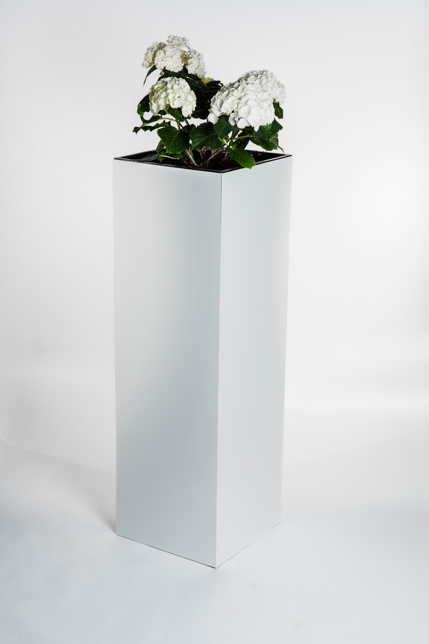 Blumensäule wetterfest in der Farbe Weiß Matt - 3 Größen zur Auswahl