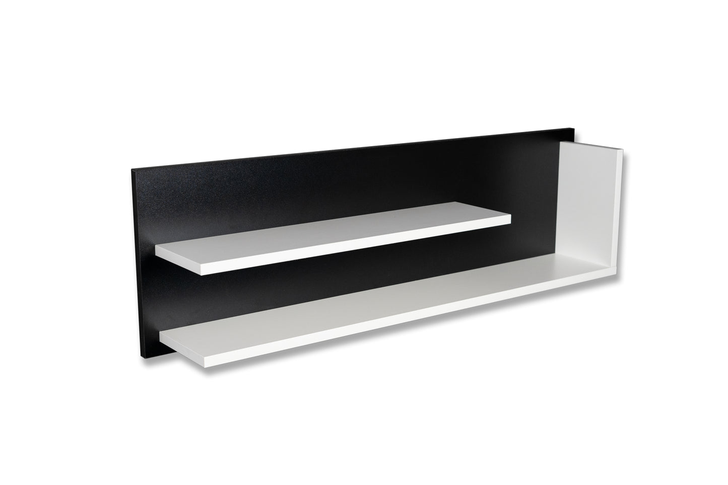 Wandregal Louie in Farbe Weiß - 1100x340x190mm